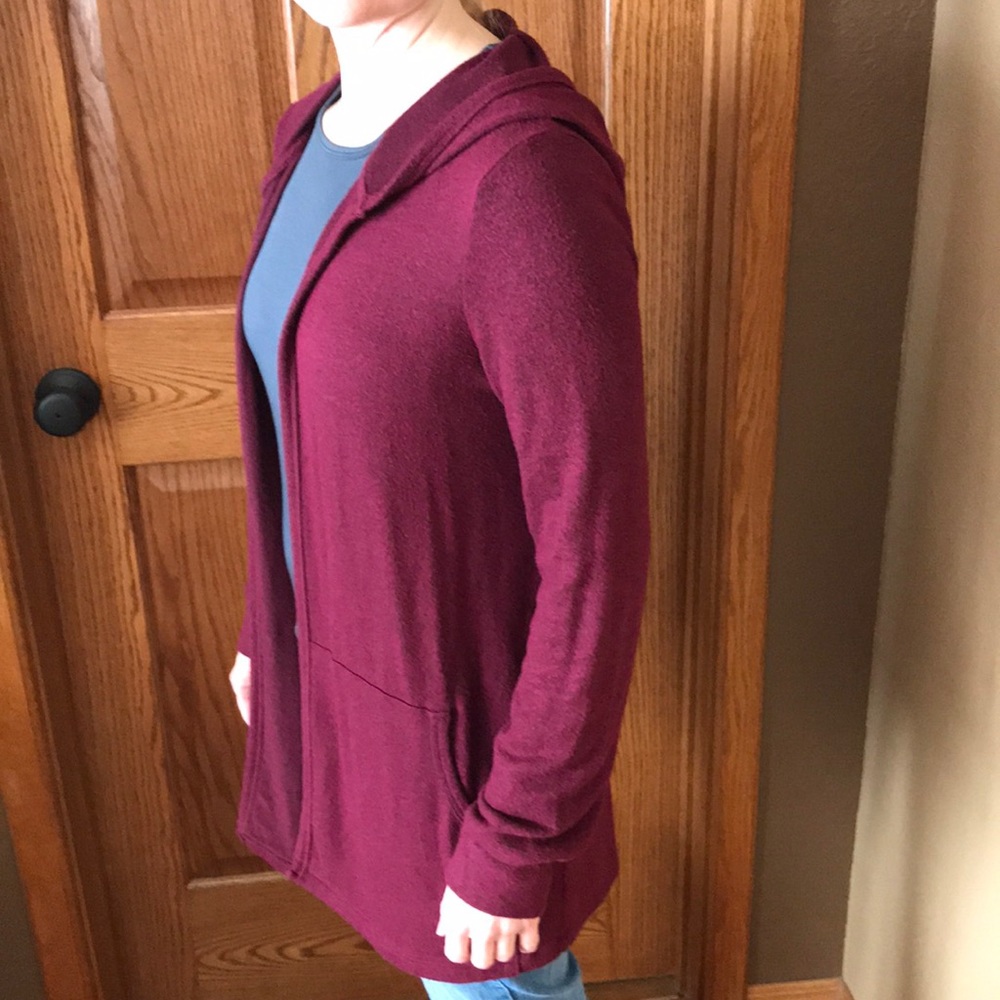 Pink Rose Hooded Cardigan